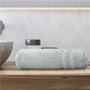 Soft Cotton Bath Towel 54x30 Silver Antimicrobial